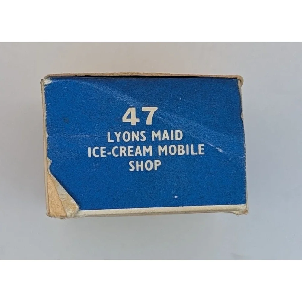 Vintage Matchbox No 47 Lyons Maid Ice-Cream Mobile Shop Lesney Blue England Box